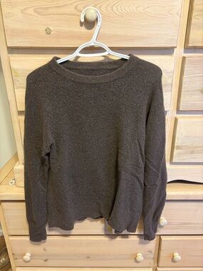 Babaton Dark Brown Crewneck Sweater